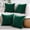DarkGreen, variant on All Smiles Decorative Throw Pillow Covers 18x18 inch Set of 4 Neutral Corduroy Square Cushion Case for Decor Living Room Couch Bed Sofa