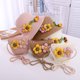 thumbnail image 4 of Sombrero de paja con flores para mujer, conjunto de bolsa de paja, aleros grandes, sombrilla para exteriores, protección solar, circunferencia de 56-58 cm, 4 of 5
