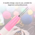 thumbnail image 4 of Felting Needle Tool with 3 Needles Pen Style Needle Felting Tool Wool Felt Needle Tools Felting Starter for DIY Patchwork Craft[Pink], 4 of 9