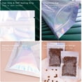 thumbnail image 6 of 50 Pcs Sealable Smell Proof Bag,Iridescent Holographic Bags,Resealable Mylar Bags,Small Packaging Bag,Zip lock Sample Foil Pouch,for Party Favor Food Storage (6x9 inch), 6 of 6