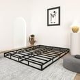 thumbnail image 4 of Box Spring King Bed Bases, 5 Inch High Metal King Size Box Spring, Heavy Duty Mattress Foundation with Fabric Cover, Easy Assembly, Quiet Noise Free, Non Slip, Black, 4 of 7
