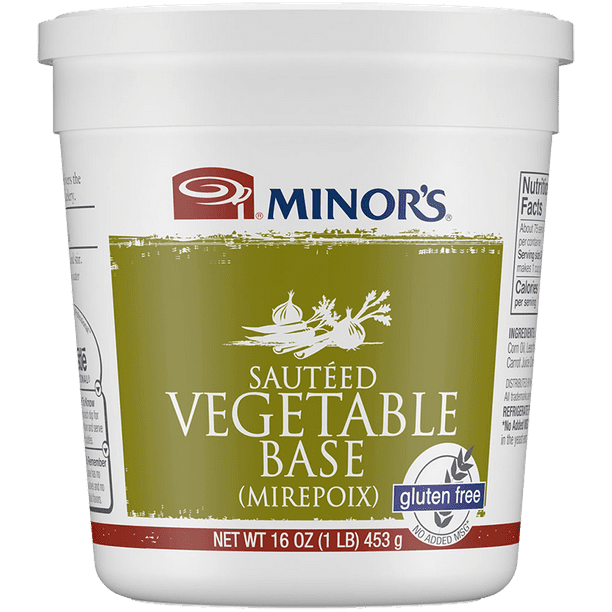 Minor's Sauteed Vegetable Mirepoix, Vegetable Base with No Added MSG, 1