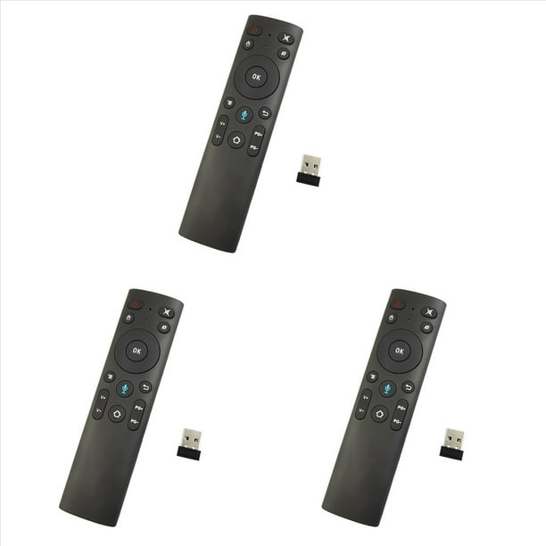 3X Q5 + Ratón de Aire Control Remoto por Voz Bluetooth para Smart TV Android Box Control Remoto Inalámbrico por Voz 2.4G