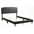 thumbnail image 3 of Sleek Black Full Bed with Adjustable Headboard and Strong Support, 3 of 7