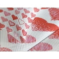 thumbnail image 4 of Ambesonne Valentines Day Quilted Bedspread Set 3 Pcs, Romantic Hearts, Queen Size, Vermilion Pink White, 4 of 5