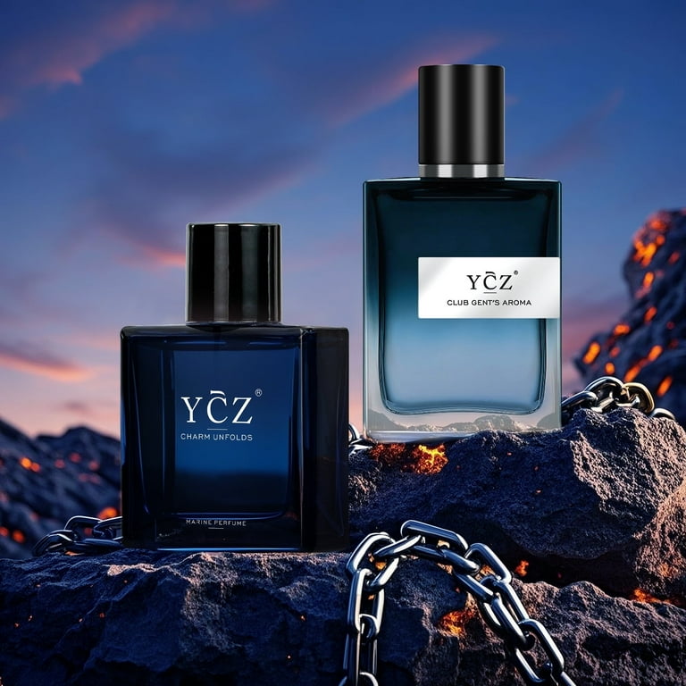 YCZ Men's Perfume Set, 2-Pack Cologne Gift Set for Men with