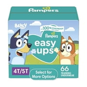 Pampers Easy Ups Bluey Training Pants Toddler Boys Size 4T/5T 66 Count
