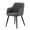Black, variant on A&B Home Furniture Modern Accent Chair Dining Chairs with Arm Seat Soft Back for Living Room Dining Room Kitchen Set of 2 Orange