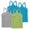Blue, variant on Sleeveless Camisole for Kids , Soft Breathable Fabric , Solid Color Design , Y-Back Style , 4-Piece Set , for Boys and Girls Ages 12 Months to 13 Years