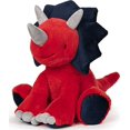 thumbnail image 1 of GUND Carson Triceratops Peluche Dinosaure, Rouge et Bleu, 12 Pouces, 1 of 3