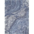 thumbnail image 2 of Nourison Prismatic Modern Abstract Blue 5'6" x 7'5" Area Rug, (6' x 8'), 2 of 8