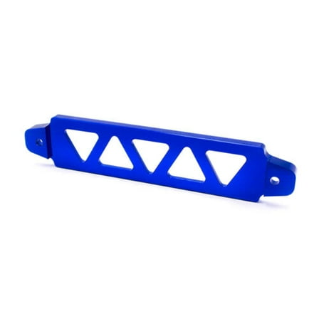 Blue 220mm Aluminum Car Battery Tie Down Holder Mount Bracket Brace Cover