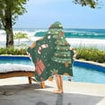thumbnail image 3 of Yayeee Kids Hooded Towels Toddler Soft Absorbent Beach Bathing Wrap 50" x 23.5", Brown Christmas Gingerbread, 3 of 5