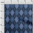 thumbnail image 2 of oneOone Silk Tabby Blue Fabric Check Craft Projects Decor Fabric Printed By The Yard 42 Inch Wide, 2 of 4