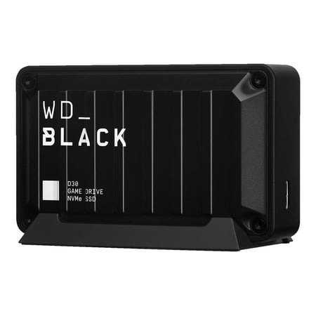 WD - D30 1TB Game Drive for PlayStation and Xbox External USB Type-C Portable SSD - Black