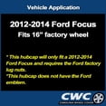 thumbnail image 3 of Premium Replica Hubcap Set - Replacement for Ford Focus 2012-2014 - Replacement 16-inch Wheel Cover (4 Pieces), 3 of 3