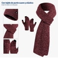 thumbnail image 4 of Gorro Bufanda Guante Conjunto Térmico Invierno Frio Unisex Modelo Rojo, 4 of 4