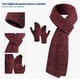 thumbnail image 4 of Gorro Bufanda Guante Conjunto Térmico Invierno Frio Unisex Modelo Rojo, 4 of 4