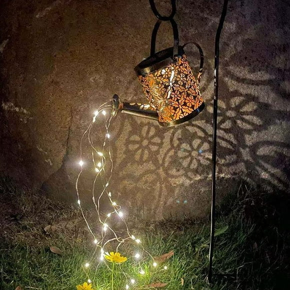 Watering Can Fairy Lights Solar Outdoor Solar Watering Can Led String Light Decorative Strip Starry Fairy Night Lights for Yard Garden Decoration