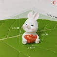 thumbnail image 4 of 1Pc Cute Cartoon White Bunny Micro Landscape Resin Decoration Gardening Crafts, 4 of 5