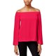 thumbnail image 1 of Blusa de punto con textura Rachel Roy para mujer, rojo, mediano Rachel Roy Tejer, 1 of 1