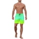 thumbnail image 2 of Pantalones Cortos INSPIRE CHIC para Hombre con Color Contraste y Cintura con Cordón, Shorts de Playa para Nadar 34 Verde, 2 of 5