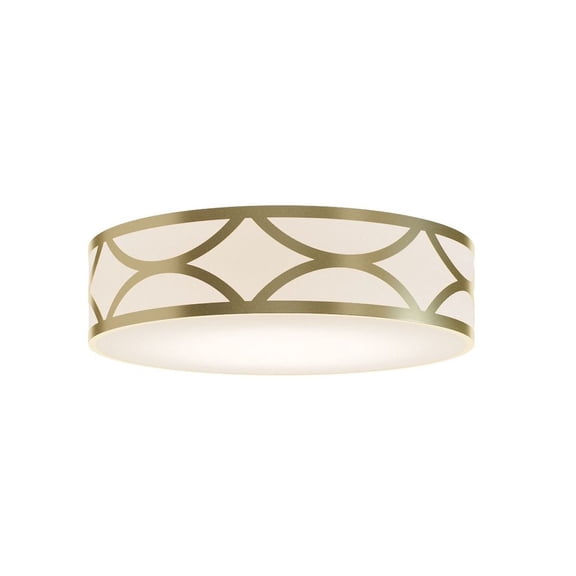 AFX - Lake - 3 Light Flush Mount In Contemporary Style-6 Inches Tall and 24