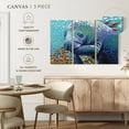thumbnail image 5 of Elephant Stock Sea Sweetheart Ii Wall Art - Horizontal Multi Panel Canvas - Living Room Wall Decor - Animal Multi Panel - Blue And Turquoise Decor By Carolee Vitaletti - 74" x 48", 5 of 8