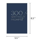 Piccadilly 300 Writing Prompts Journal, Navy Card Stock Cover, 204 Pages