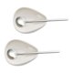 thumbnail image 5 of Cuencos para pesar granos de café con cucharas, recipiente dosificador de cerámica portátil 2 tazones 2 cucharas, 5 of 9