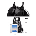 thumbnail image 2 of Mochila De Cuero Suave Simple De Moda Negro, 2 of 5