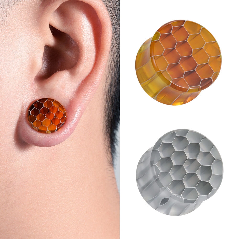 COOEAR Unisex Acrylic Ear Piercing Tunnels Stretchers