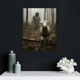 thumbnail image 4 of JEUXUS Jesus and Lamb Canvas Wall Art Jesus Running After Lost Lamb Picture Wall Art Canvas Print Christian Home Decor 16x20 inch, 4 of 4