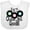 AA-White, variant on Inktastic Oldies but Goodies Records and Music Notes Boys or Girls Baby Bib