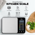 thumbnail image 2 of Escala Digital de Alimentos con Modo de Nutrición Que Incluye Calorías y Macros, Escala Inteligente de Cocina Mide hasta 5 kg con Graduación de 1 G, Conectividad Bluetooth y App para Seguimiento, 2 of 7