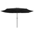 thumbnail image 2 of vidaXL Garden Parasol Azure Blue 100% polyester, metal Large Collapsible, 2 of 40
