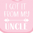thumbnail image 4 of Inktastic I Got It From My Uncle Boys or Girls Baby Bib, 4 of 4
