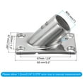 thumbnail image 2 of Boat Hand Rail Fitting, 45 Degree 1 Inch Rectangular Boat Hand Rail Base Marine Boat Railing Hardware, 2 of 5