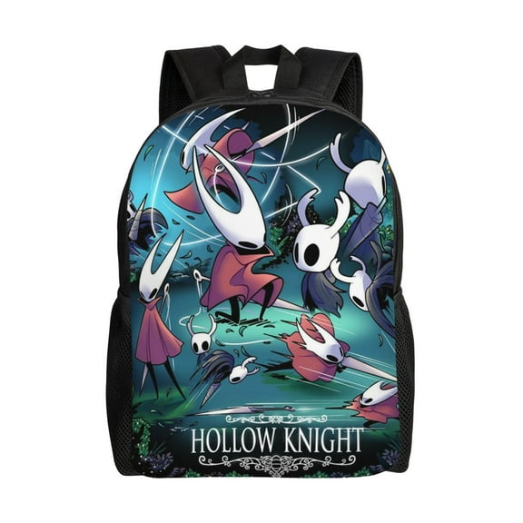 Hollow Game Knight Silksong Large Backpack Lightweight Laptop Bag Daypack Bookbag Travel Backpack for Men Women
