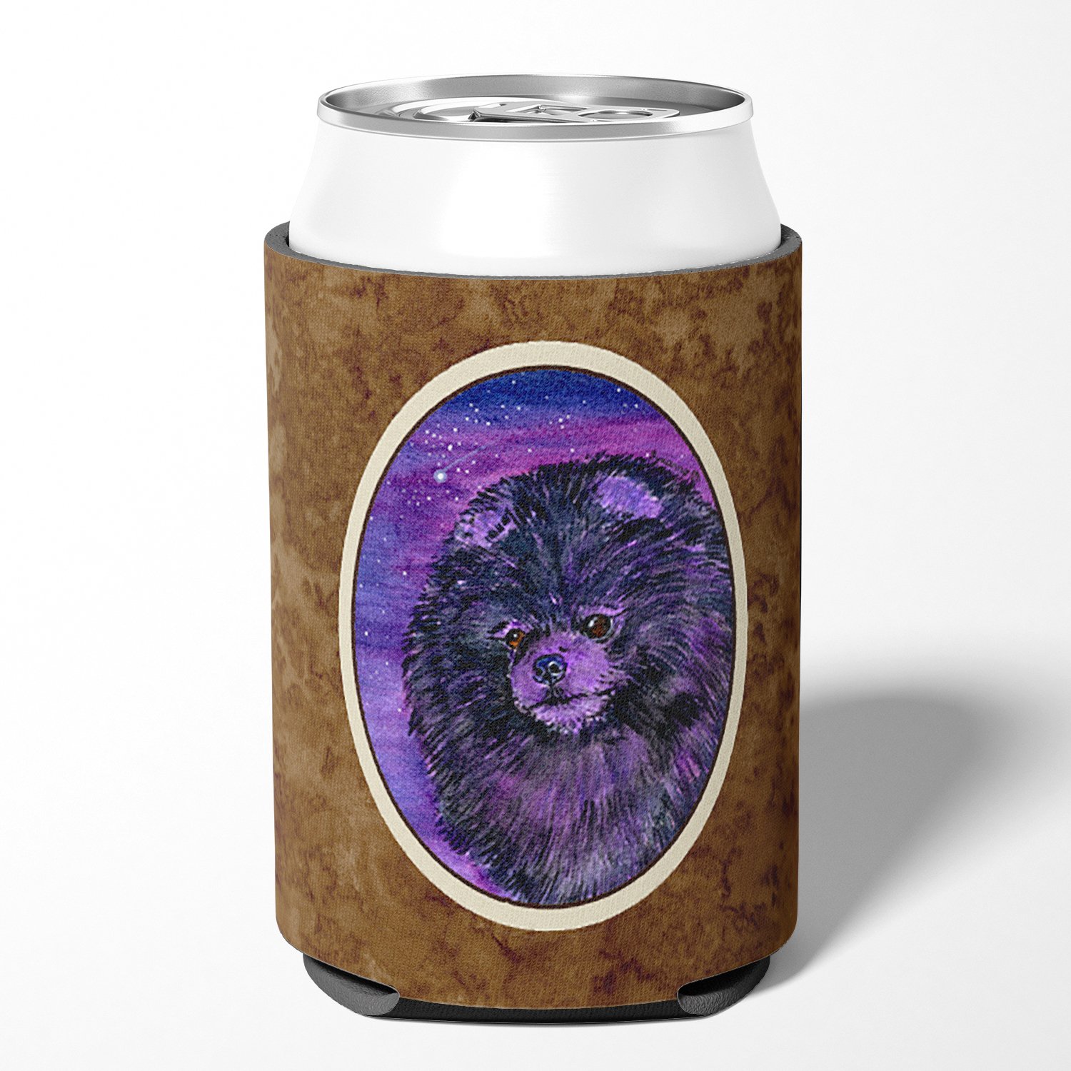 Carolines Treasures SS8501CC Starry Night Pomeranian Can or Bottle Hugger Can Hugger multicolor