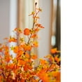 thumbnail image 4 of Impressionist Oncidium Orchid Stem in Orange 31" Tall, 4 of 4