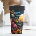 thumbnail image 6 of Picia Sunset Floral Fantasy Landscape Pattern 500ml Carry Insulated Coffee Mug, Stainless Steel Travel Mug with Hidden Handle, Leak-Proof for Car, Office, Home, and Outdoor Use, 6 of 8