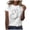 White, variant on Trendfront Womens Summer Crew Neck Short Sleeve Tops Butterfly Insect Graphic Print Tees Casual Fashionable Style Apparel T-Shirts