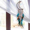 thumbnail image 5 of 3 Pieces Catcher with Light Moon Star Design Handmade Lucky Turquoise Pendant Beads Wall Hanging Ornament, 5 of 6