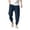 Navy, variant on Admvng Men's Linen Pants Casual Big & Tall Breathable Full Length Trousers with Pockets