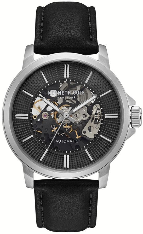 kenneth cole men's skeleton watch