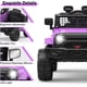 thumbnail image 5 of Historyli Camión eléctrico de 12 V con control remoto para padres, luces LED y suspensión de resorte, color morado, 5 of 7