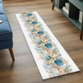 thumbnail image 3 of Beach Coastal 2'x6' Runner Rugs for Hallway Kitchen Bedside Non Slip Washable, Nautical Shell Starfish Coral Summer Entryway Rug Runners with Rubber Backing, Long Carpet Runner for Laundry Room, 3 of 8