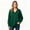 Green, variant on Women’s V Neck Oversized Knit Sweater, Loose Fit PulLover Fall Winter Knit Top,Sizes S-L