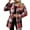 Red., variant on HBGVBA Womens Winter Coats,Plus Size Warm Jackets for Women,Women's Plaid Mid Length Button Front Pocketed Waist Drawstring Shacket Long Sleeve Fall Winter Jacket